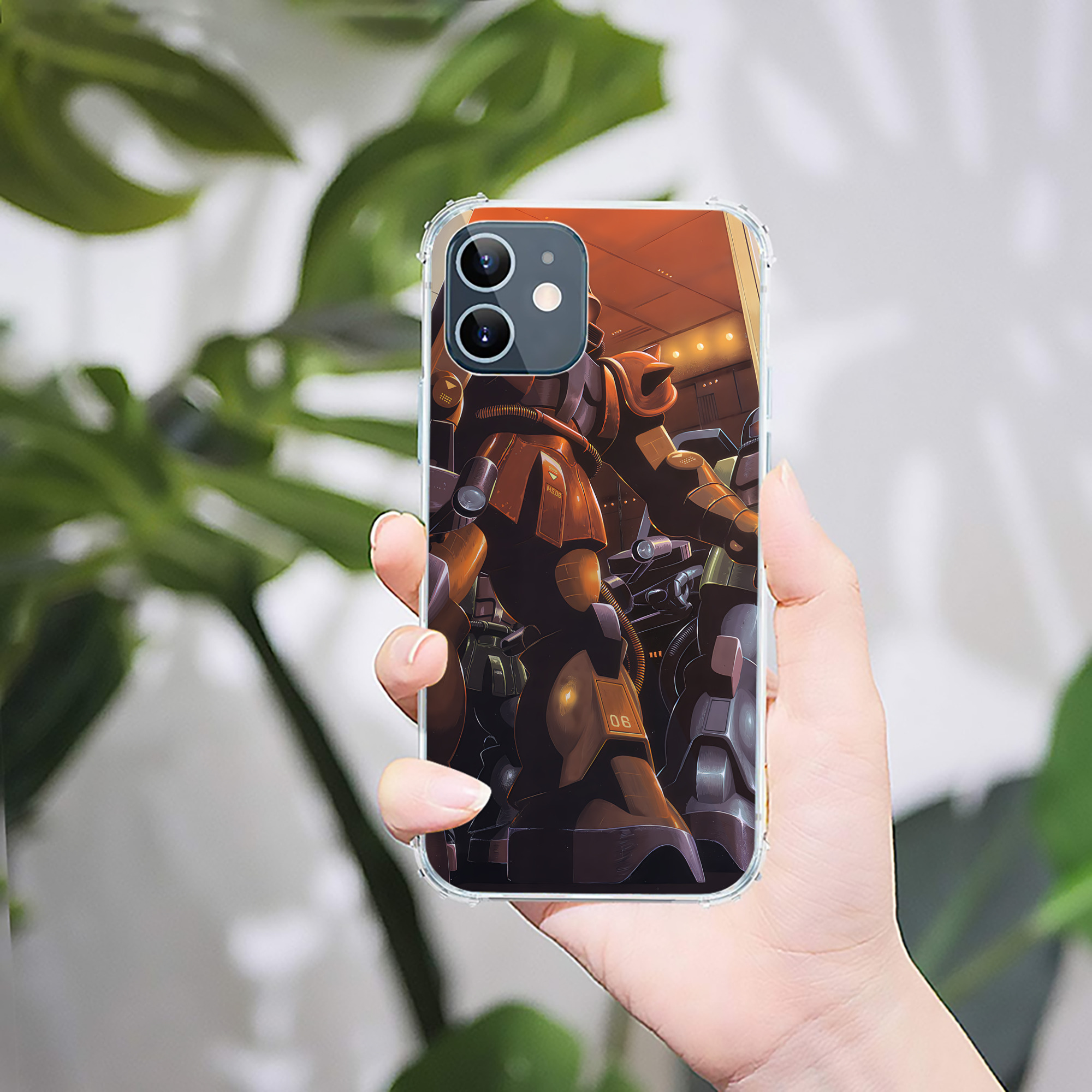 （画像用） 機動戦士ガンダム Mobile Suit Gundam 【iPhone 12シリーズ対応】透明スマホケース（クリアソフトケース）